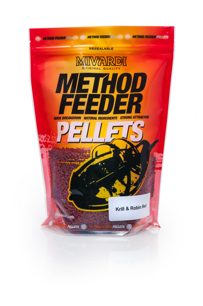 Mivardi Method pellets - Krill & Robin Red 750g