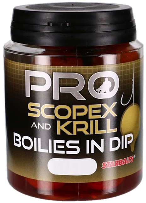 Starbaits Boilies in Dip Pro Scopex Krill 150g