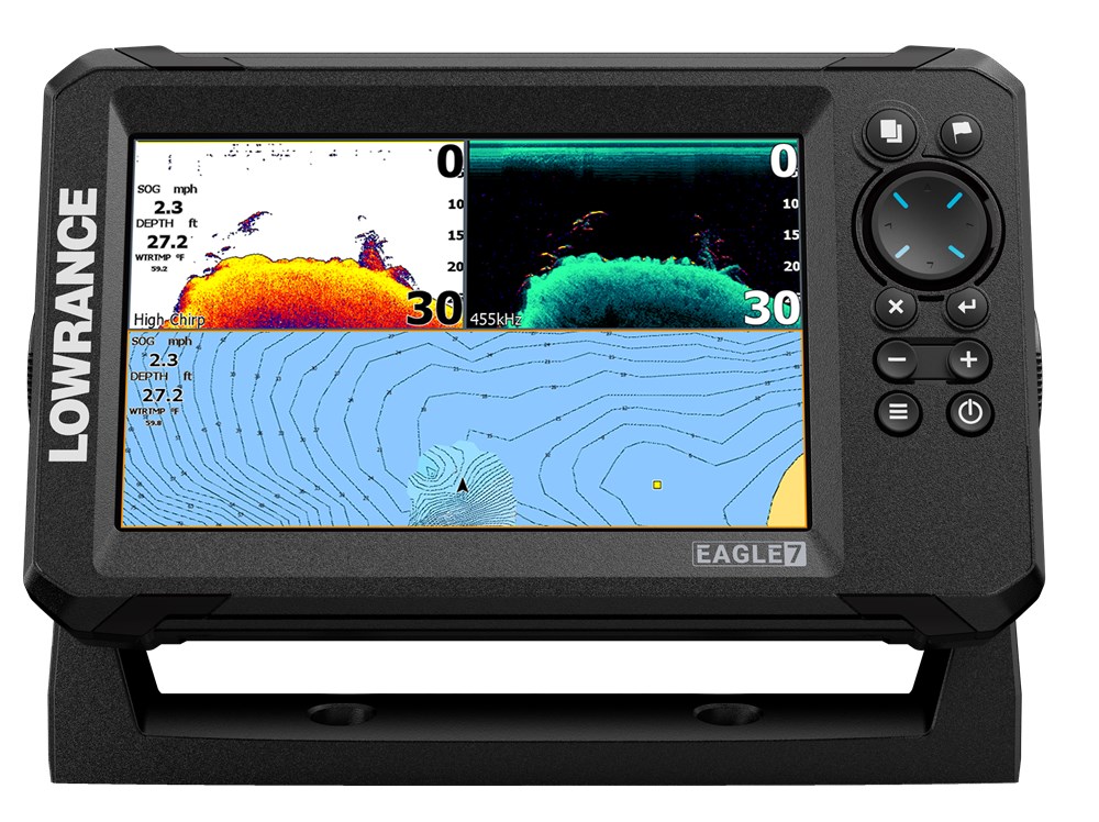 Lowrance Echolot Eagle 7 se sondou Splitshot HD