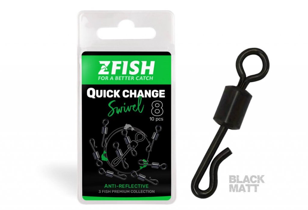 Zfish Obratlík Quick Change Swivel Matt 10ks