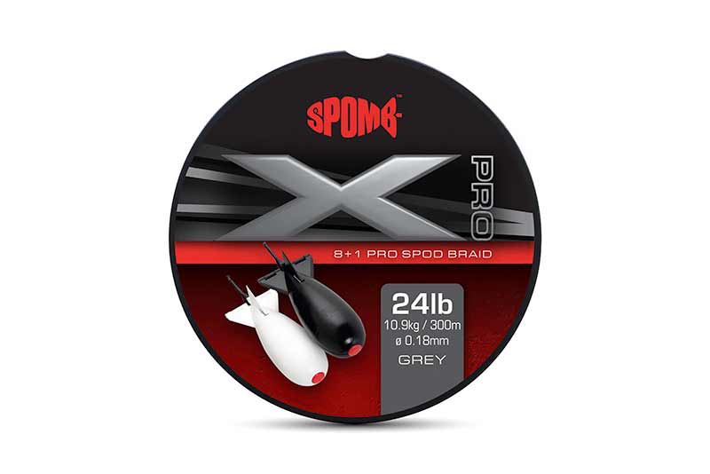 Spomb Šňůra X Pro Braid Grey 0,18mm, 10,9kg, 300m