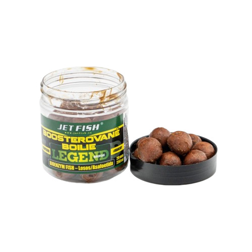 Jet Fish Legend Range Boosterované boilie - Bioenzym Fish - losos 20mm, 250ml