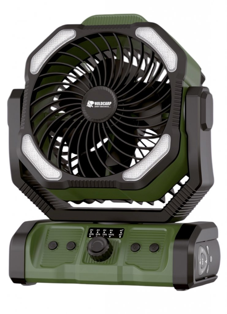 Holdcarp Ventilátor s power bankou - Rechargeable DoubleMotor Fan