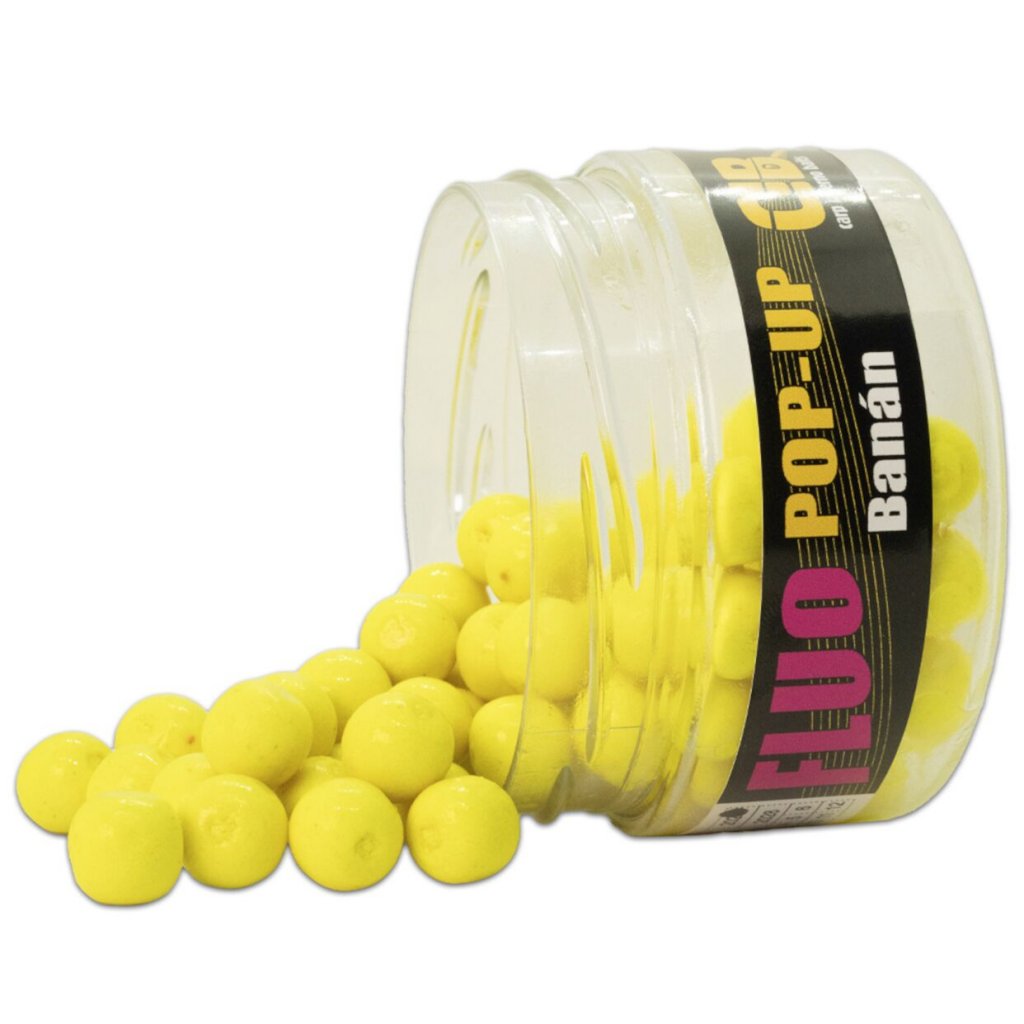 Carp Inferno Pop-up Boilies Fluo - Banán 12mm, 200ml